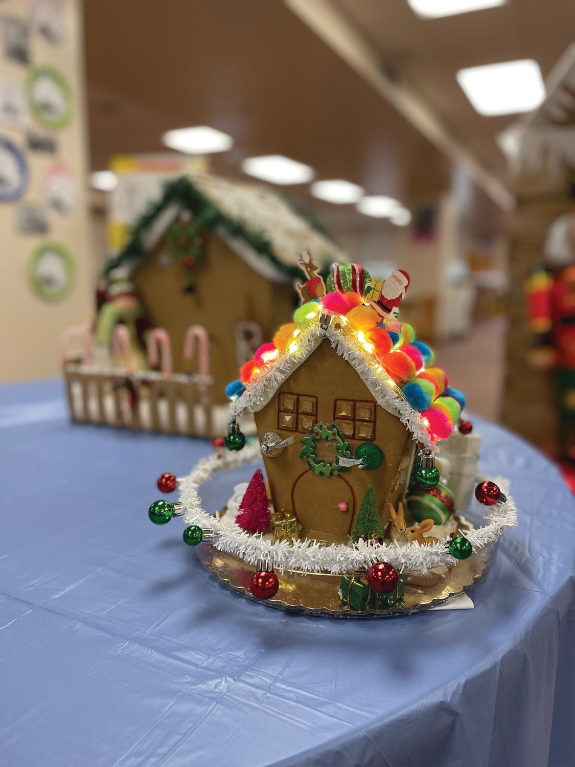 GINGERBREAD STORIES: Ferri students have been asked to build a storybook inspired gingerbread house, using homemade gingerbread, store-bought gingerbread, foam or cardboard for the base. Students can use any kind of materials to decorate the house.